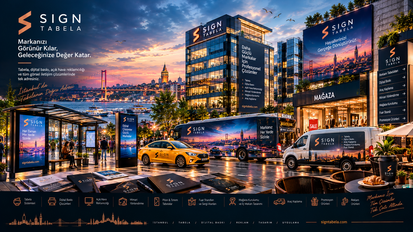 İstanbul Kurumsal Tabela ve Açık Hava Reklam Uygulamaları