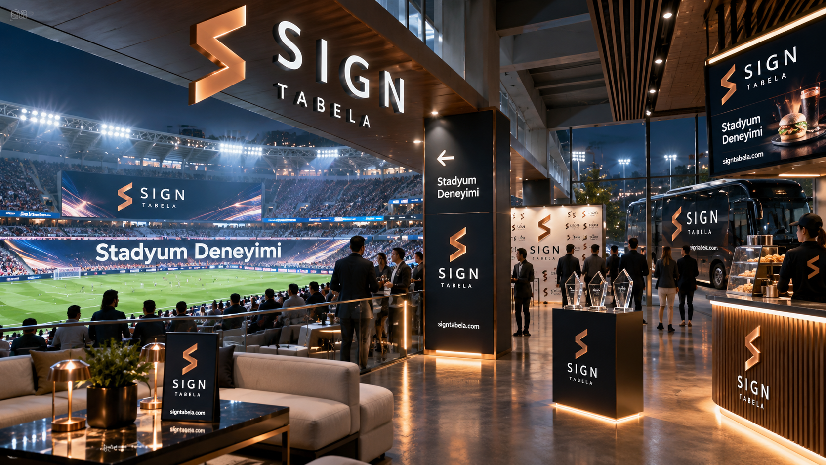 İstanbul Stadyum Reklamları ve VIP Alan Marka Uygulamaları