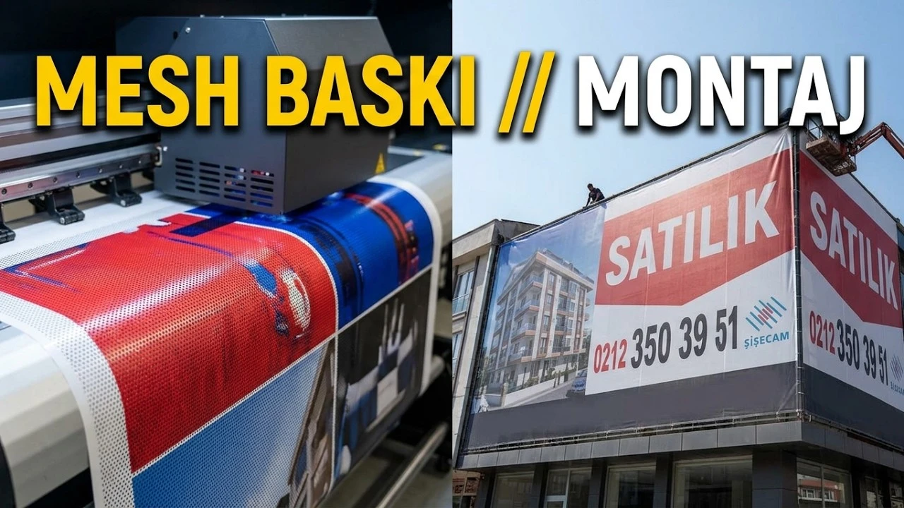 Mesh Afiş Dijital Baskı Uygulaması