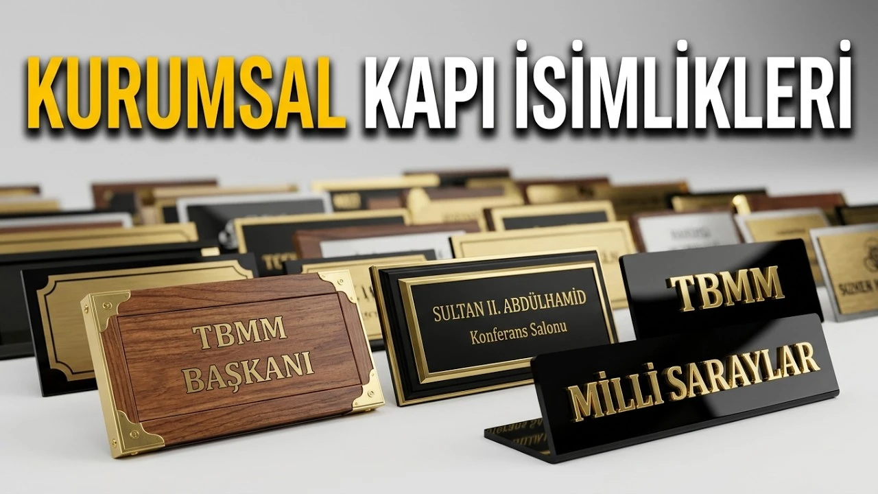 Devlet Kurum Tabelaları ve Kapı İsimlikleri