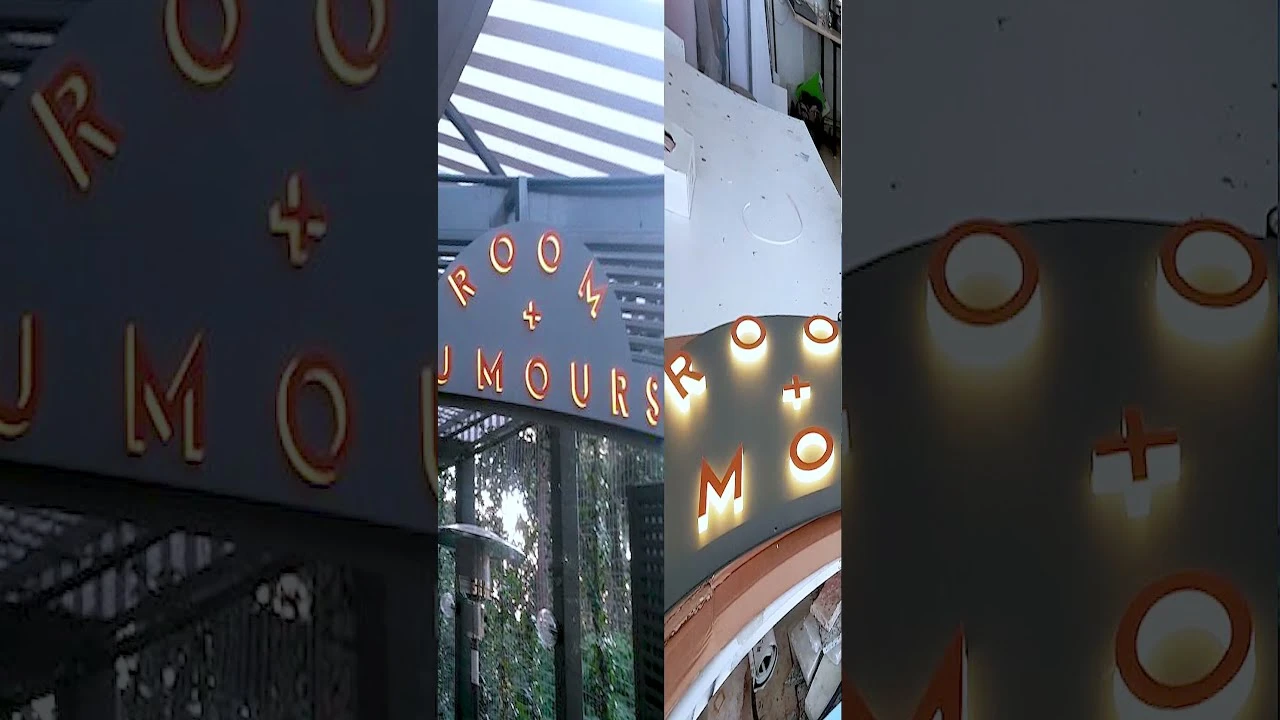Cafe ve Restaurant Tabelası Kutu Harf Uygulaması