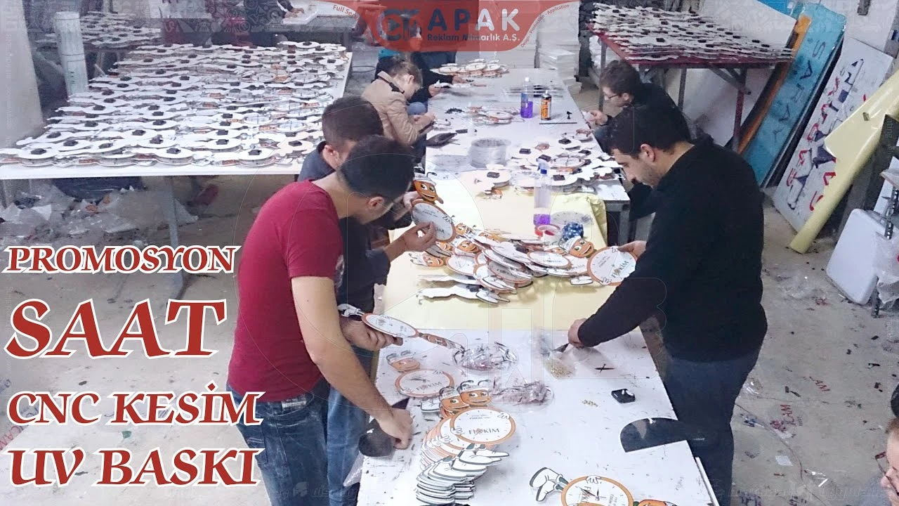 Dijital Baskılı Promosyon Firma Saatleri