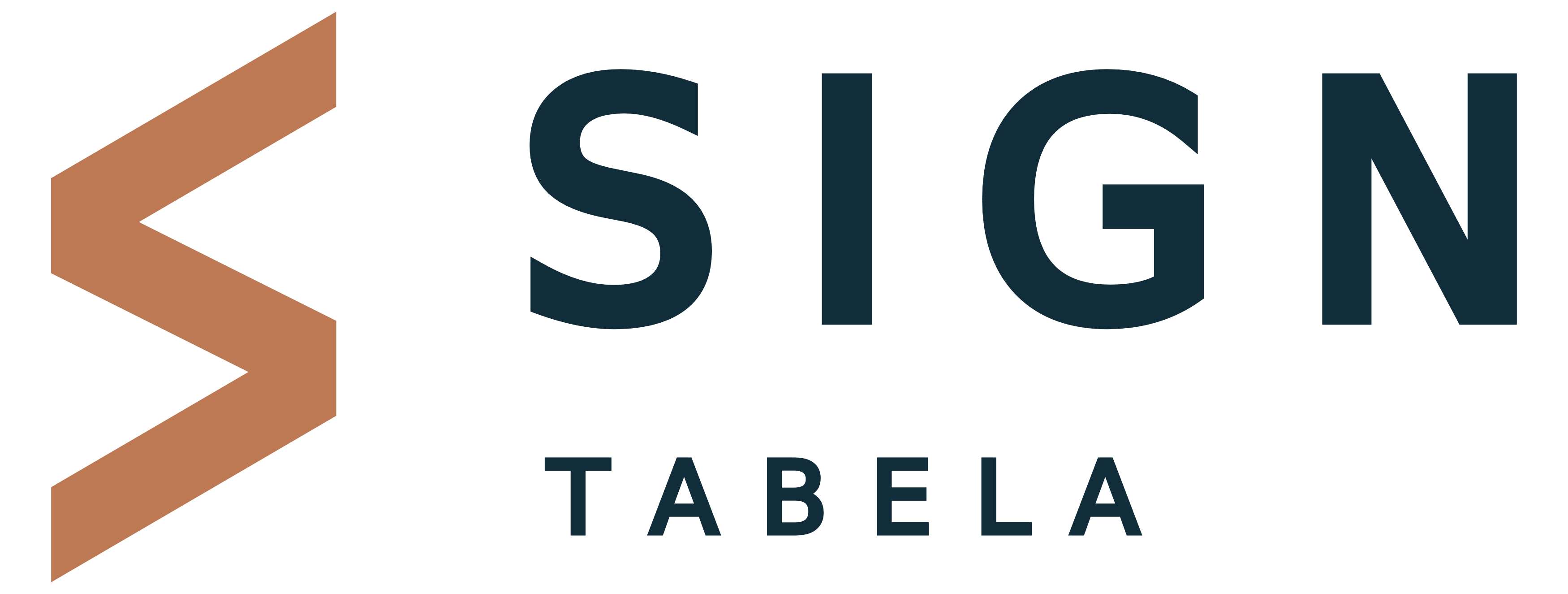 Sign tabela yatay